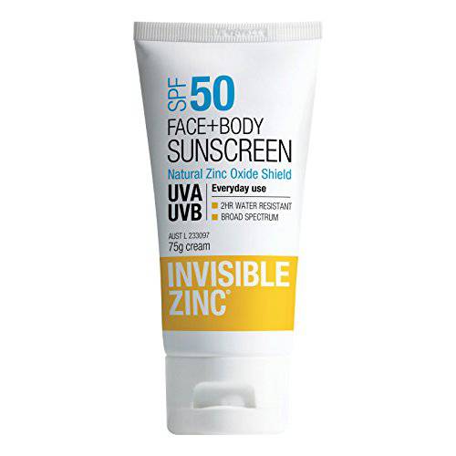 Invisible Zinc - Face + Body SunscreenSPF 50 UVA – UVB (150g/5.29oz)