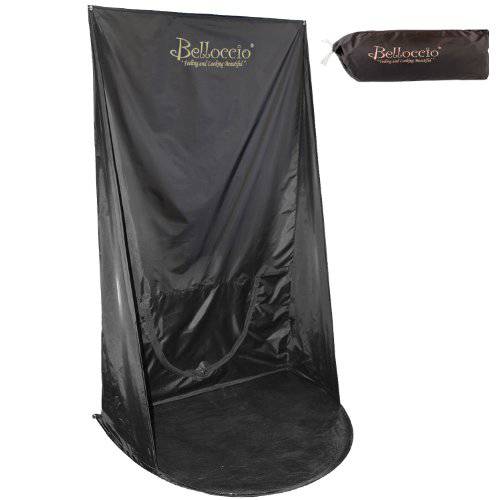 Belloccio® Turbo-Tan® Brand Black Professional Sunless Airbrush and Turbine Spray Tanning Wall Hanging BackTent with Nylon Carrying Bag