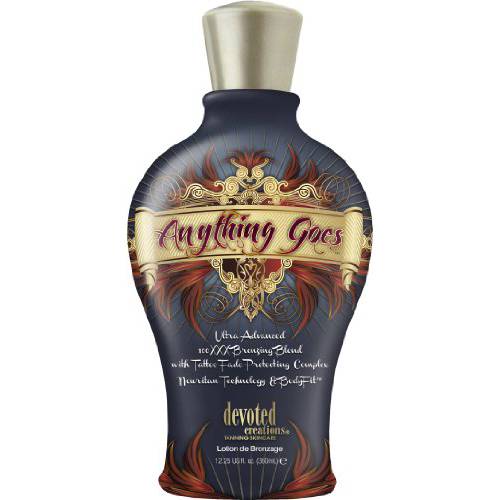 Devoted Creations ANYTHING GOES Bronzer Tanning Lotion 12.25 oz. by Devoted Creations