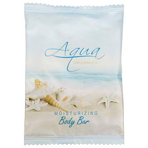 Aqua Organics Bar Soap, Travel Size Beach Hotel Amenities, 1 oz (Case of 500)