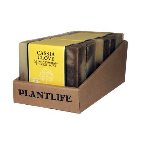 Plantlife Value 6-Pack Aromatherapy Herbal Soap with Natural Ingredients - Cassia Clove - 4 oz each