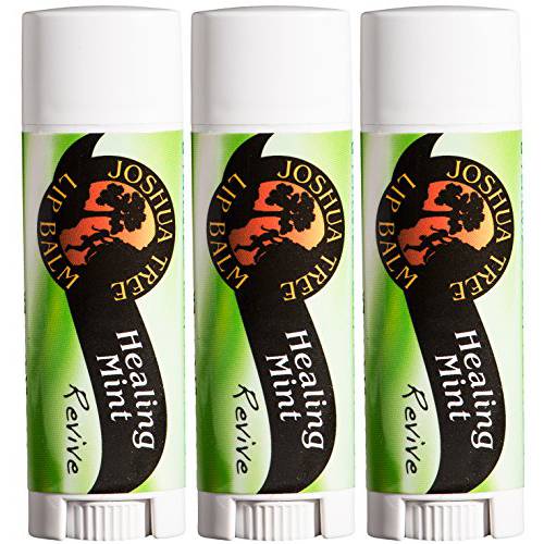 Joshua Tree Healing Mint Revive Organic Lip Balm (Pack of 3)