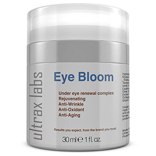 Ultrax Labs Eye Bloom | Under Eye Cream for Wrinkle Repair, Puffiness, Dark Circles and Bags