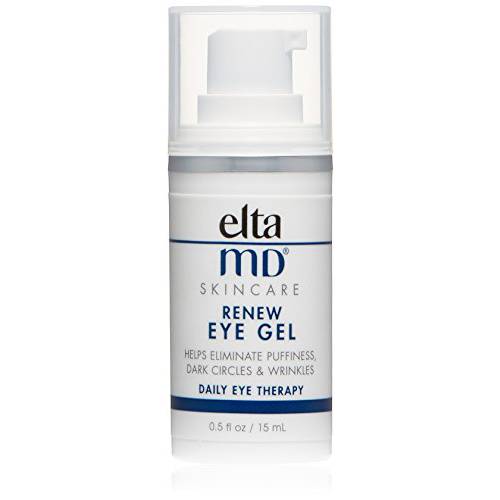 EltaMD Renew Eye Gel, Under Eye Gel For Puffiness, Wrinkles, Dark Circles, Helps Reduce Fine Lines And Wrinkles, Anti Aging Serum For Face, Oil Free Formula, 0.5 Oz Pump