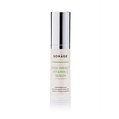 Sonage Vitamin C Serum for Face | Brightening and Anti Aging Serum with Pure Vitamin C, Hyaluronic Acid, Vitamin E | Reduces Appearance of Dark Spots Fine Lines, Wrinkles | Soothes Sun Damage, and Acne Prone Skin
