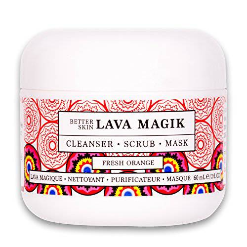 The Better Skin Co. | Lava Magik Face Cleanser / Face Scrub and Facial Mask | Exfoliating French Volcanic Lava | Pore Cleansing, Blackhead Reducing, Skin Tightening Cream | 4 oz