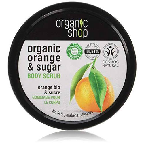 Organic Shop Body Scrub Natural Sicilian Orange and Sugar 250ml