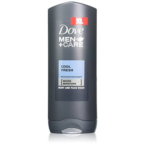 Dove Men + Care Body and Face Wash, Cool Fresh, 13.5 Ounce (Pack of 2)