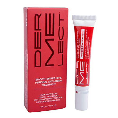 DERMELECT-Smooth Upper Lip- Professional Strength Perioral Anti-Aging Treatment (0.5 Fl. Ounces / 15 Millileters)