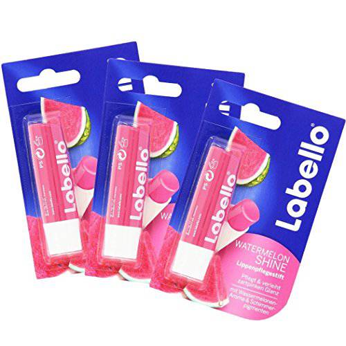 Labello Watermelon Shine Lip Balm - 3 pack
