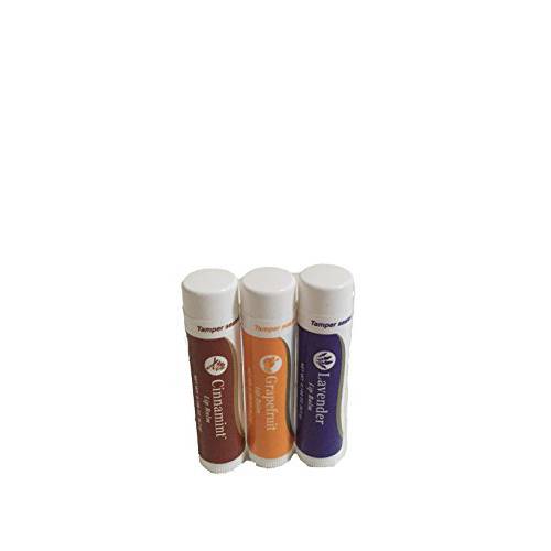 Young Living Lip Balm Trio (Lavender, Grapefruit, Cinnamon) by Young Living Essential Oils