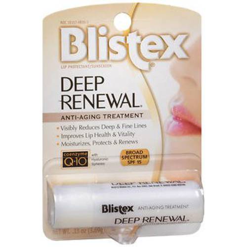 Blistex Deep Renewal Anti-Aging Treatment Lip Protectant/Sunscreen SPF 15 (Value Pack of 3)