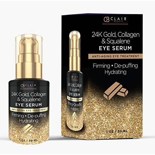 CLAIR BEAUTY Retinol & Goji Berry Anti Aging Eye Serum - Moisturizing, Toning & Anti Pollutants | Reduces Wrinkles, Fine Lines & Creases | Minimize Signs of Aging & Fatigue - 30mL