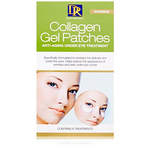 D&R collagen gel patches anti-aging under eye treatment, 6 Count