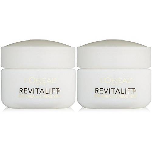 L’Oreal Paris RevitaLift Anti Wrinkle + Firming Eye Cream, 0.5 Ounce (Pack of 2)