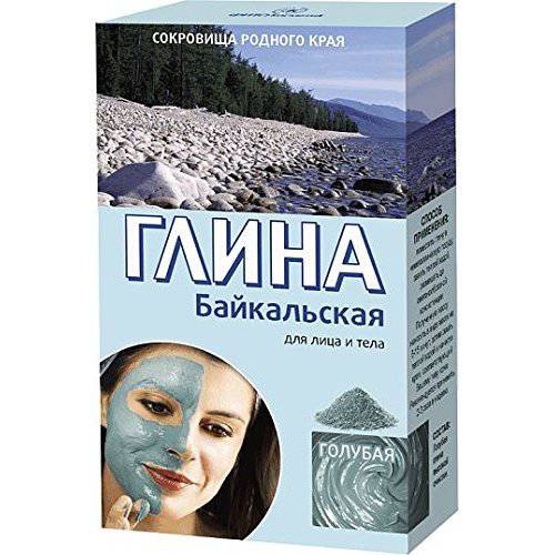 Blue Anti-Aging Clay Powder Natural High Purity for All Skin Types 100g(3.5oz) - Baikal