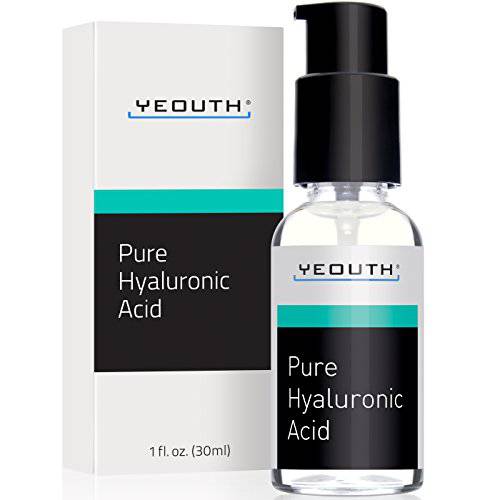 100% Pure Hyaluronic Acid Serum for Face, Hydrating Serum for Wrinkles, Dark Spots & Dull Skin, Anti Aging Serum & Facial Skin Care Products, Face Serum for Women & Men, Face Care by YEOUTH