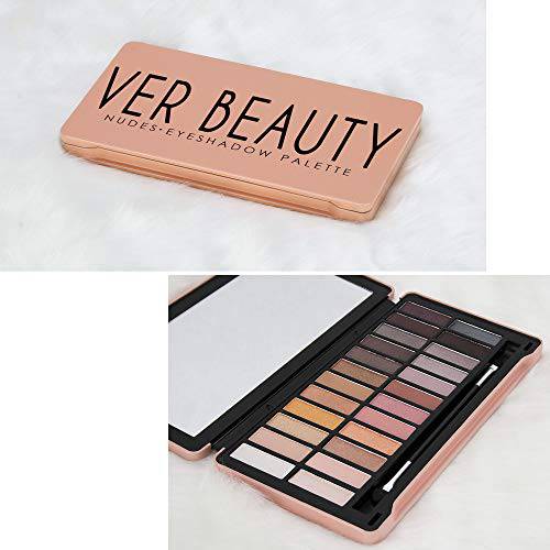 Ver Beauty Nude 25pcs Makeup Gift Set Kit Palette Train Tin Case Eyeshadow With Mirror - Vmp1411
