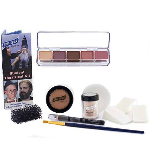 Student Theatrical Makeup Kit - Medium/Olive - Graftobian