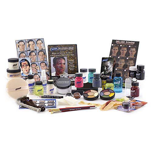 Graftobian Special FX Trauma Pro SFX Makeup Kit - Professional Makeup Kit for Halloween, Cosplay, and Movie, Easy-to-use Cosmetics Collection Set for Beginners, Complete Special Effects Makeup Kit