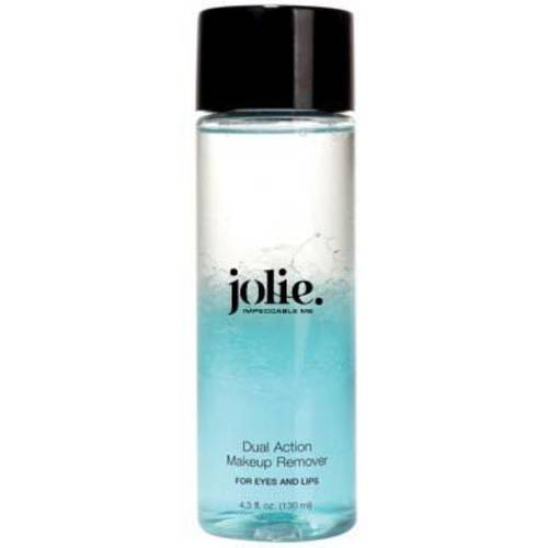 Jolie Dual Action Makeup Remover - Gentle Instant Rinse Off Solvent Eyes & Lips 4.3 oz