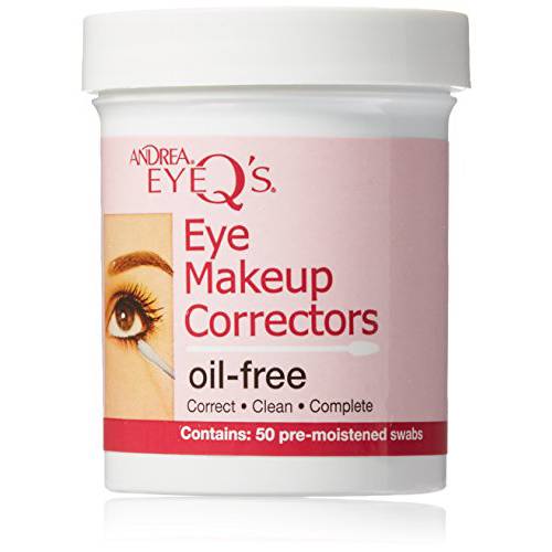 Andrea Eyeq’s Oil-free Eye Make-up Correctors Pre-moistened Swabs, (Pack of 6) 300 Count