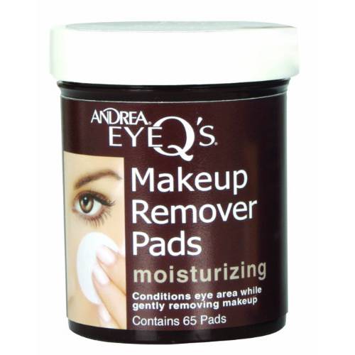 Andrea Eye Q’s Moisturizing Eye Makeup Remover Pads, 65-Count (Pack of 3)