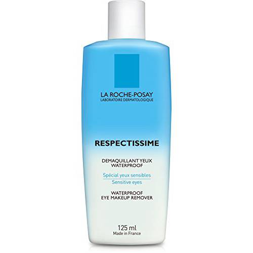 La Roche-Posay Respectissime Waterproof Eye Makeup Remover, Won’t Irritate Sensitive Skin-Fragrance Free, 4.2 Fl Oz (Pack of 1)