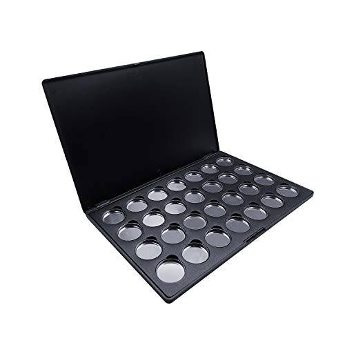 Allwon Empty Magnetic Eyeshadow Makeup Palette with 28Pcs 26mm Round Metal Pans
