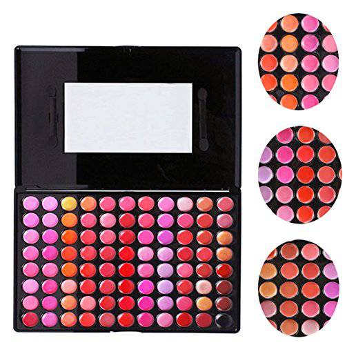 FantasyDay Makeup Gift Pro Matte 66 Colors Cream Lip Gloss Makeup Palette Lipgloss Cosmetic Set Lip Contouring Kit