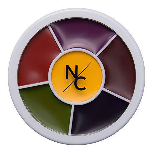 Narrative Cosmetics 6-Color Bruise Wheel, Professional SFX Cream Makeup Palette with Foam Sponges for the Stage, Film, Costumes, Cosplay