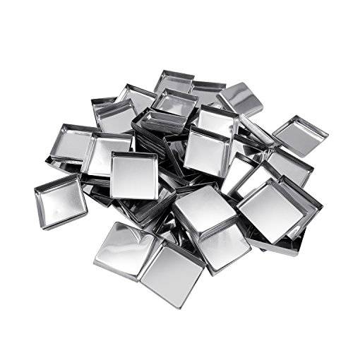 Allwon 56 Pack Empty Square Metal Pans for Eyeshadow Palette Magnetic Makeup Palette (26mm)