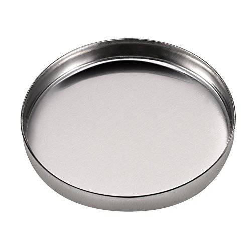 Pangda 50 Pack Empty Round Metal Tin Palette Pans Cosmetic Eyeshadow Blush Lipstick Organizer Size 26 mm for Magnets Cosmetic Palettes