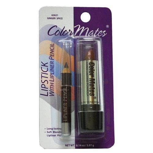 Color Mates Lipstick with Lipliner Pencil, 62621 Ginger Spice