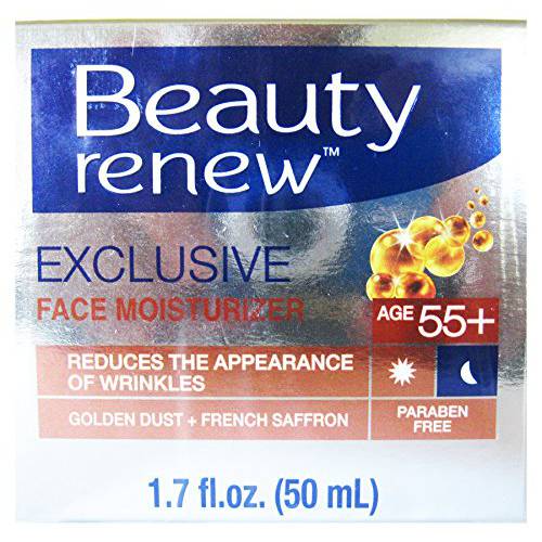 Beauty Renew 55+ Exclusive Day & Night Cream Golden Dust and French Saffron 1.7 fl. Oz.