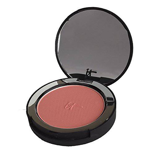 IT Cosmetics Bye Bye Pores Blush, Sheer, Buildable Color - Hydrolyzed Collagen, Peptides & Antioxidants - 0.192 Oz Naturally Pretty (Warm Peach)