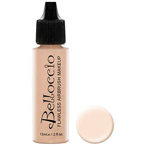 Belloccio’s Professional Cosmetic Airbrush Makeup Foundation 1/2oz Bottle: Alabaster