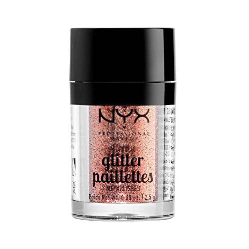 NYX PROFESSIONAL MAKEUP Face & Body Glitter, Copper