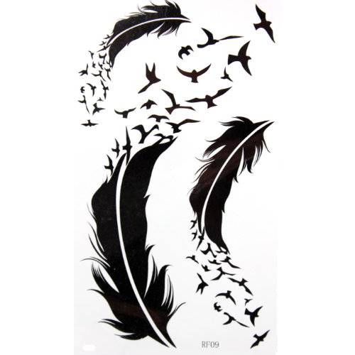 GGSELL GGSELL KING HORSE New design Goose and feather temporary tattoo stckers