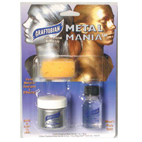 Graftobian Metal Mania Kit - Silver 1 Ounce