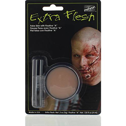Mehron Makeup Extra Flesh with Fixative A for Special Effects | Halloween | Movies - .3oz Carded