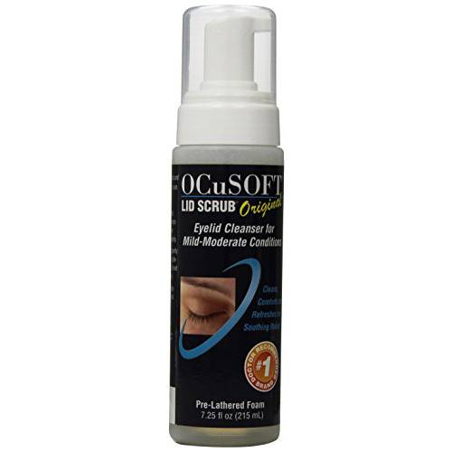 Ocusoft Lid Scrub Foaming Eyelid Cleanser, 7.25 Fluid Ounce