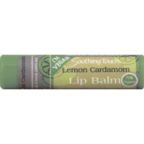 Soothing Touch Lemon Cardamom Vegan Lip Balm, 0.25 Ounce - 12 per case.12