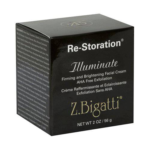 Z. Bigatti Re-Storation Firming and Brightening Facial Cream, Illuminate, AHA Free Exfoliation, 2 oz (56 g)