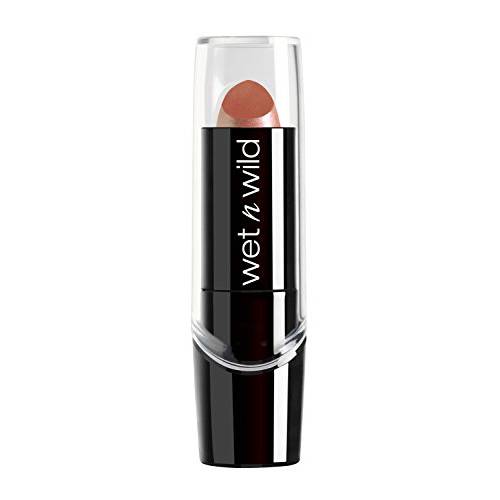 Wet n Wild Silk Finish Lipstick, Hydrating Lip Color, Rich Buildable Color, Breeze Nude