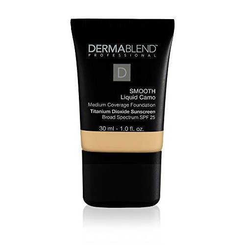 Dermablend Smooth Liquid Camo Foundation for Dry Skin with SPF 25, Medium Coverage Foundation and Hydrating Makeup