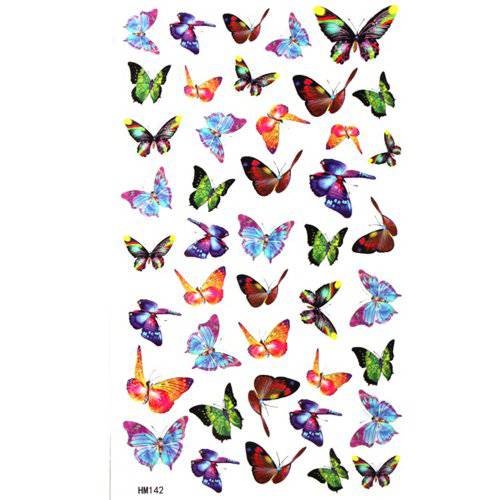 GGSELL King Horse Small butterfly tattoo stickers waterproof sexy glamorous