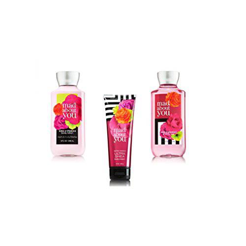 Bundle Pack Bath Body Works MAD ABOUT YOU Body Lotion, Body Cream & Shower Gel TRIO Pack