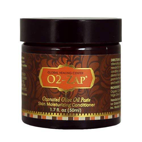 Global Healing Skin Therapy- Organic Ozonated Extra Virgin Olive Oil Salve For All Skin Care Routines - Cold-Pressed Face & Body Moisturizer To Hydrate and Soothe Dry Skin To Soft and Smooth - 1.5 Oz