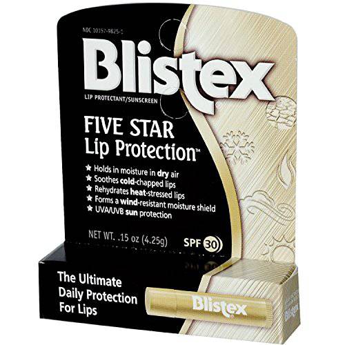 Blistex Five Star Lip Protection SPF 30 0.15 oz (Pack of 12)